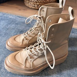 Tan Combat Boots